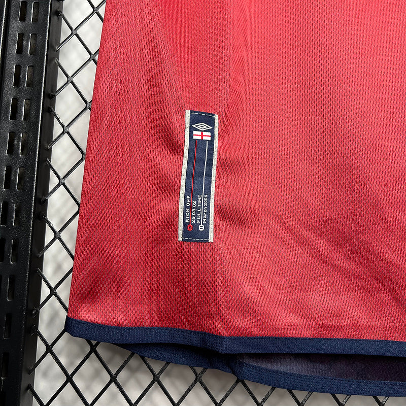 2002 England Away Retro Jersey (Double-sided) tm