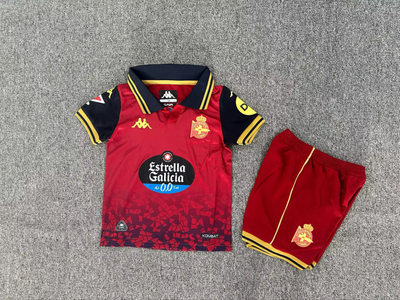 25-26 Deportivo de La Coruna away kid kit
