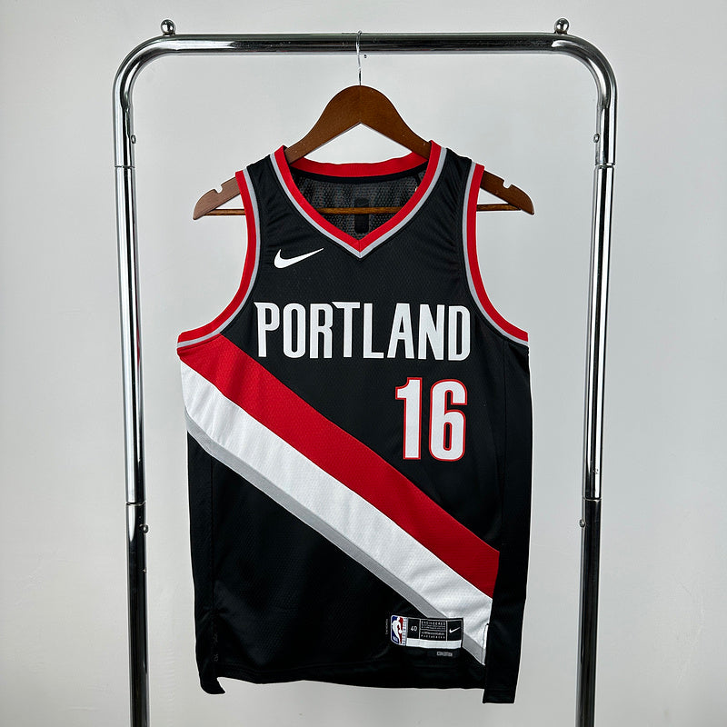 Portland Trail Blazers Black No. 16 YANG