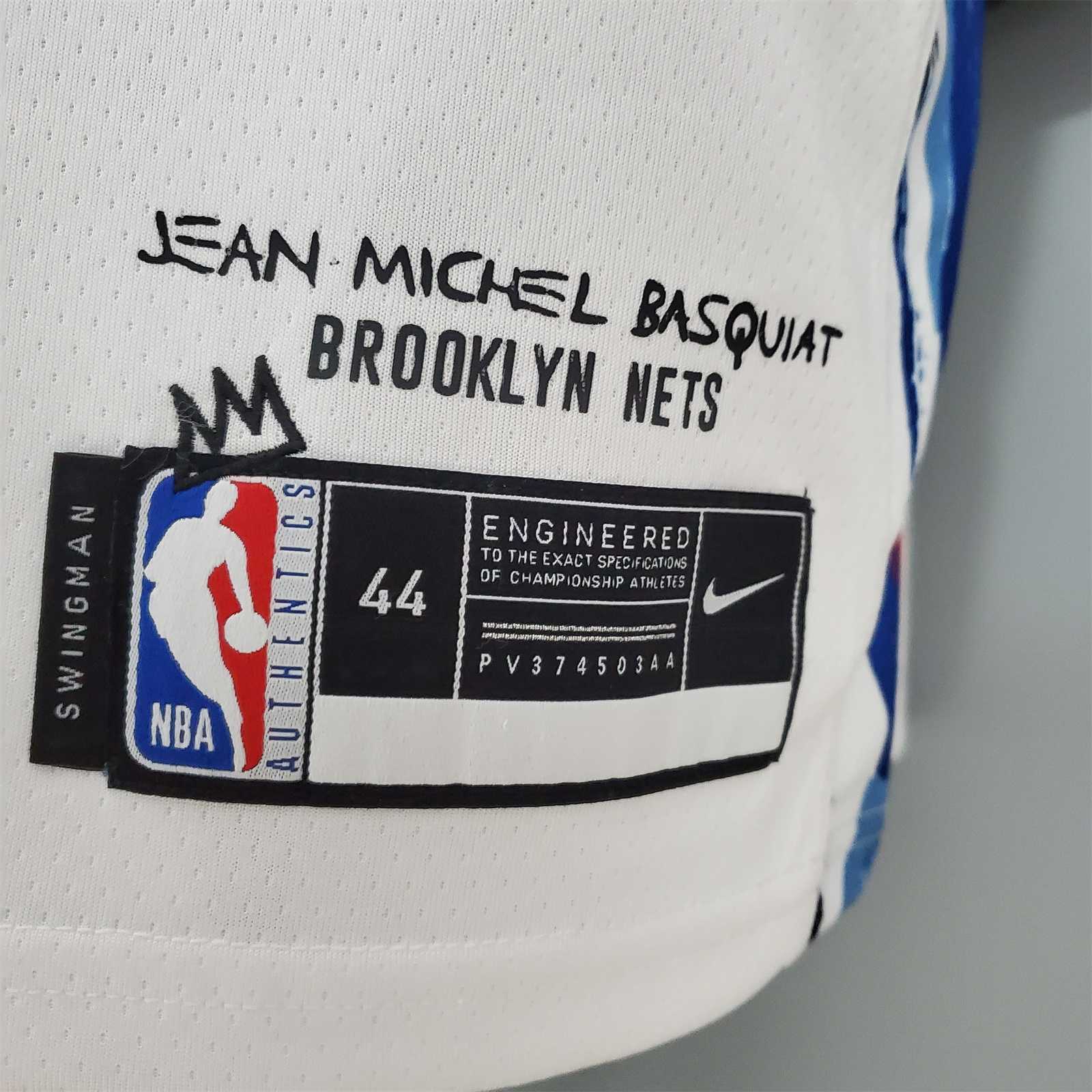 IRVING#11 Brooklyn Nets graffiti white