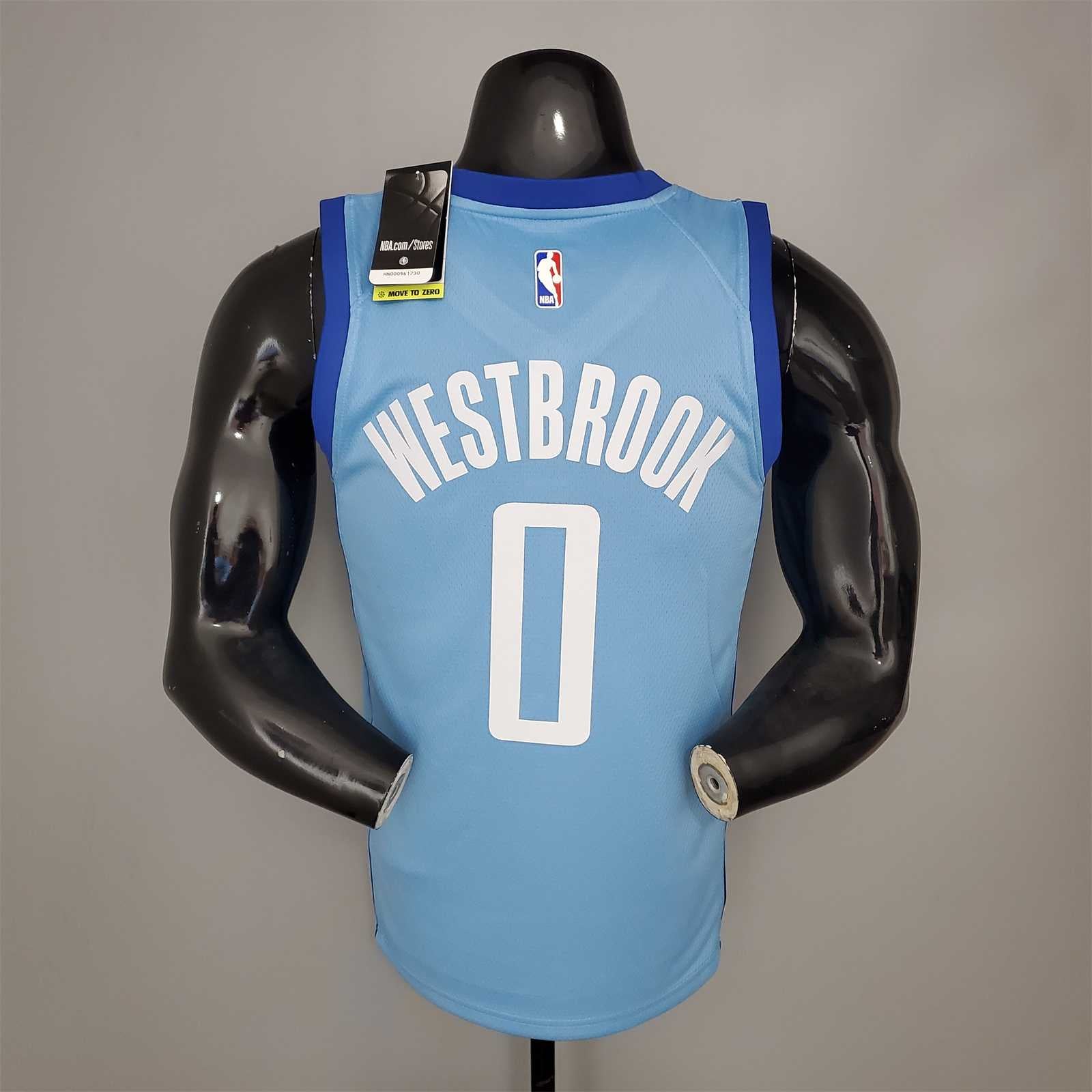 WESTBROOK#0 2021 Rockets City Edition Blue