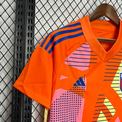 24-25 Italy Orange goalkeeper jersey