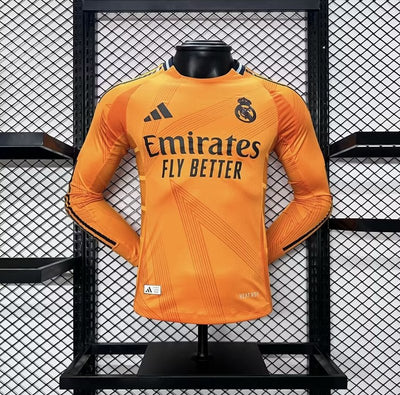 24-25 REAL MADRID away player Version long sleeve jersey tm