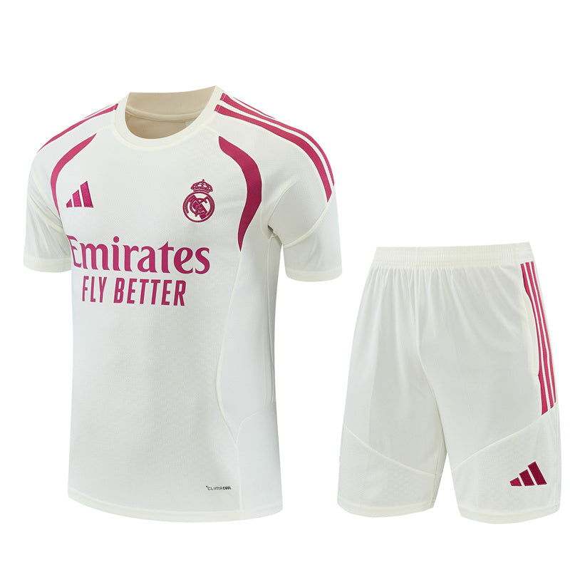 26-27 Season Real Madrid Light-Yellow Color Football Training Suit
