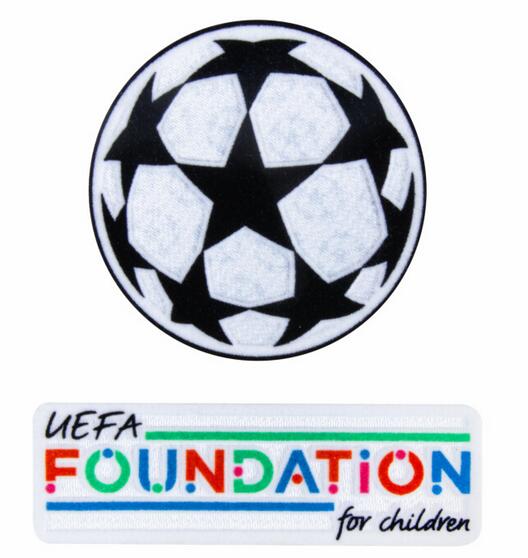 26-27 UCL Starball + UEFA Foundation Patch Set