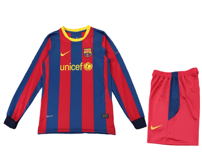 10-11 Barcelona Home Long Sleeve Kids set