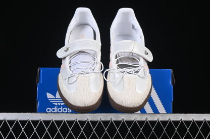 SAMBA JANE LAZY PERSON'S LIFE SHOES WHITE/COFFEE/PINK