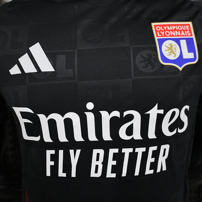 24-25 Lyon away black player version jersey tm