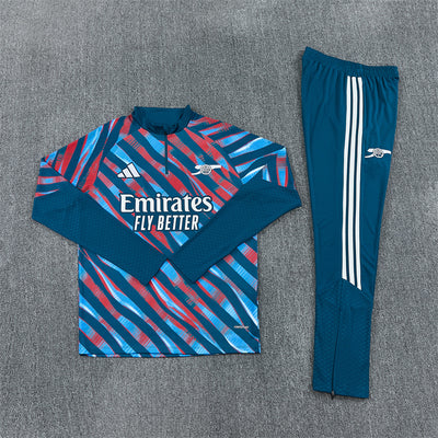 26-27 Season Arsenal Red-Blue Color Football Sweater Set