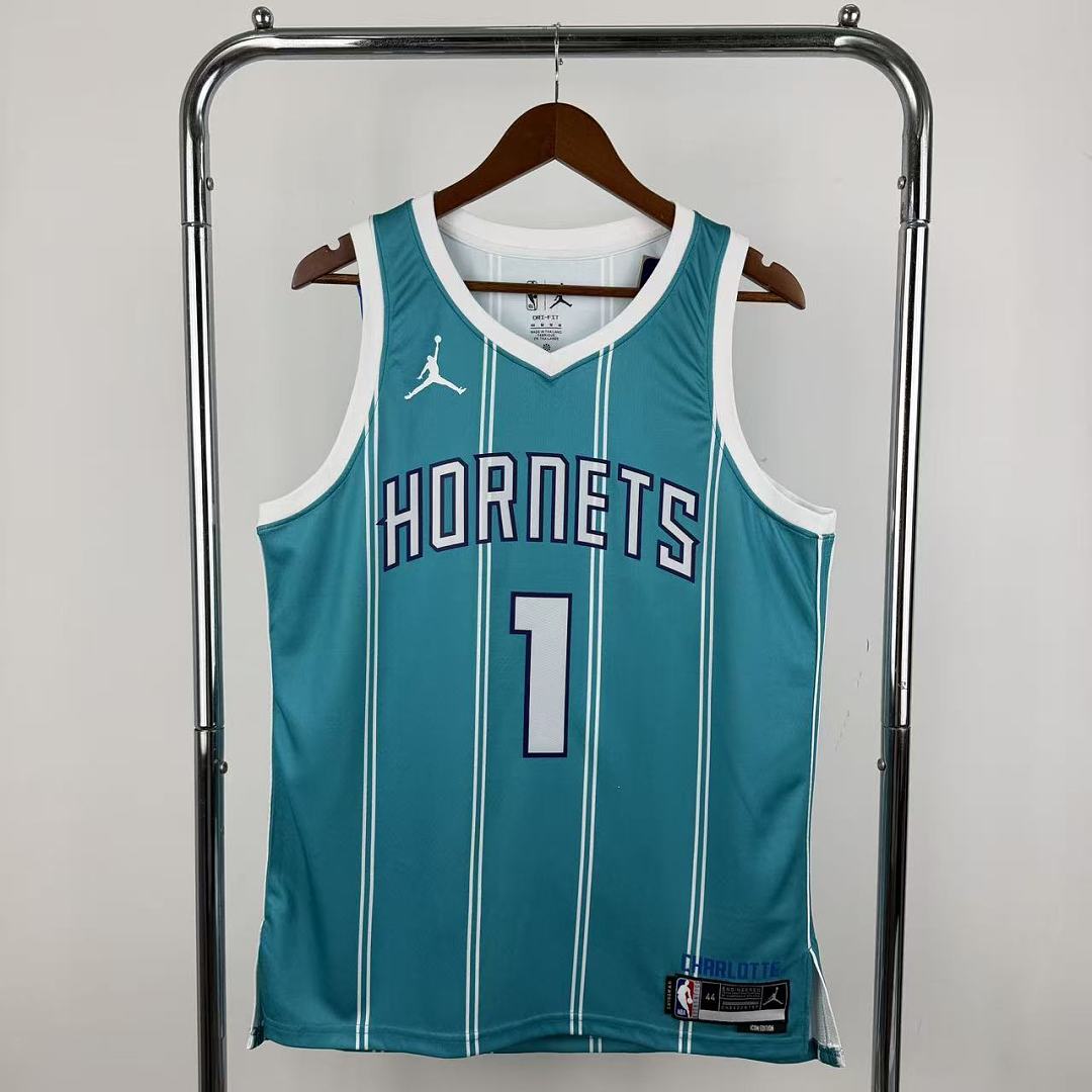 2026 Charlotte Hornets Blue NBA Jersey No. 1 BALL