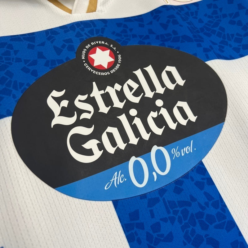 25-26 Deportivo de La Coruna home soccer jersey