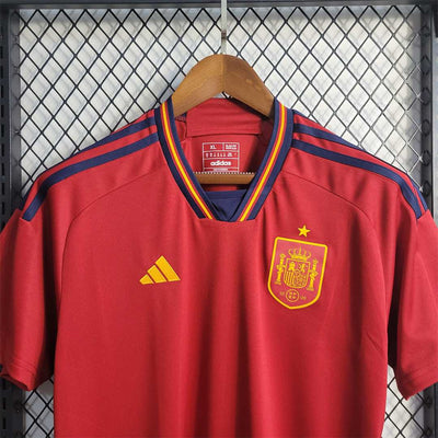 2022 Spain home fan version shirt tm