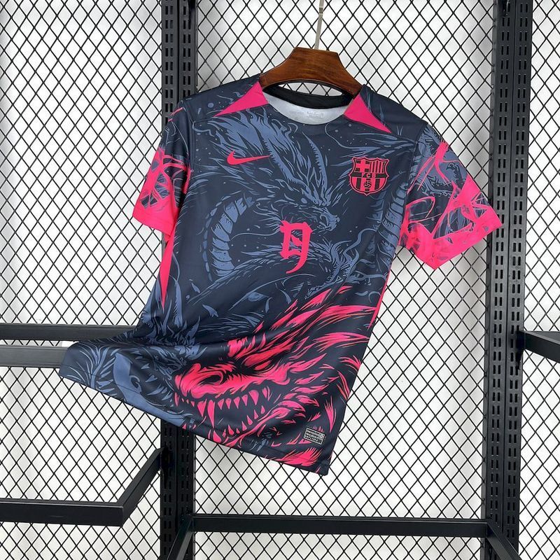 25-26 BAR dark blue and pink Dragon special Jersey