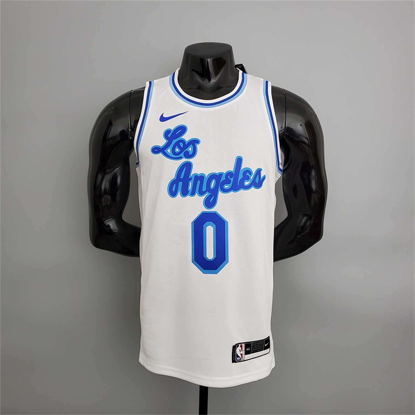 Lakers Westbrook#0 Latin Night (High Head) White