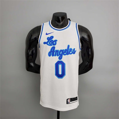 Lakers Westbrook#0 Latin Night (High Head) White