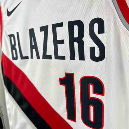 Portland Trail Blazers White No. 16 YANG