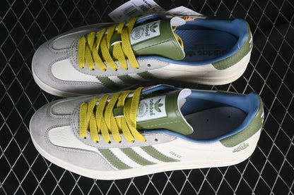 GAZELLE INDOOR LOW-TOP SNEAKERS GREY/WHITE/GREEN