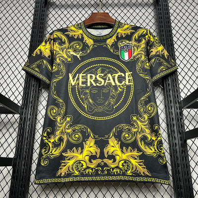 24-25 Italy versace yellow and black jersey