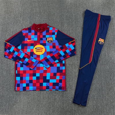 26-27 Season Barcelona Red-Blue Color Football Sweater Set