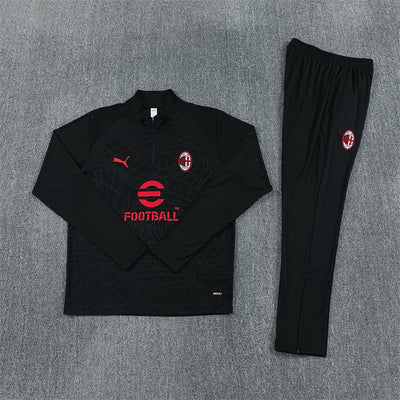 26-27 Season AC Milan Black Color Football Sweater Set