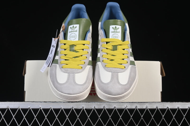 GAZELLE INDOOR LOW-TOP SNEAKERS GREY/WHITE/GREEN