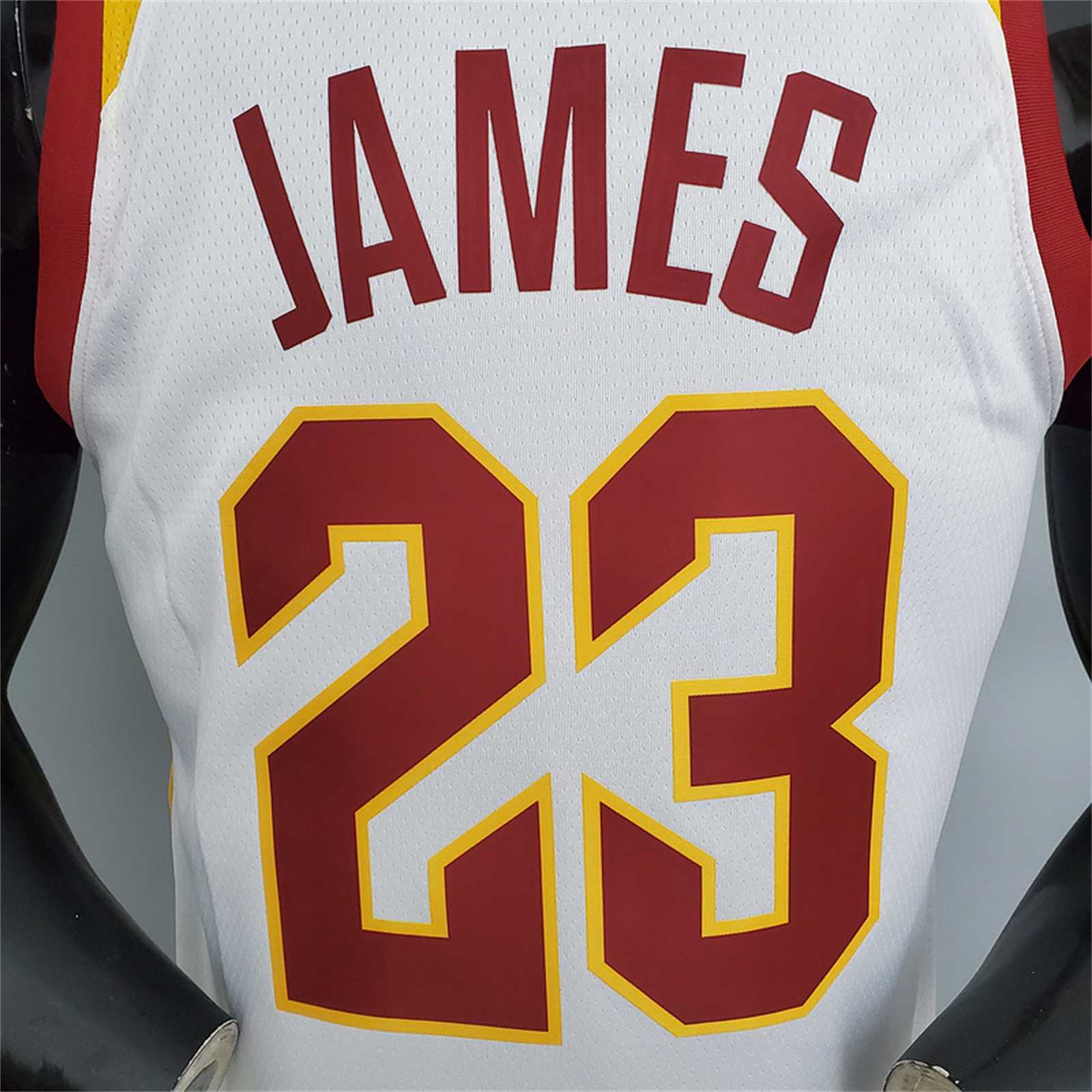 Cavaliers James #23 White