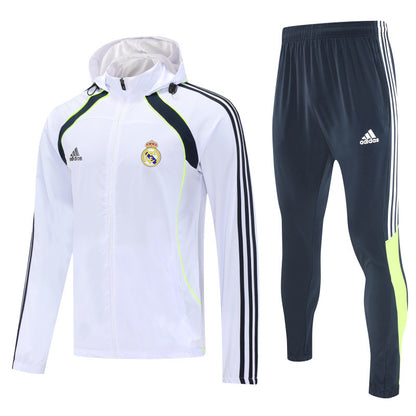 Real Madrid 2025/26 White Windbreaker suit