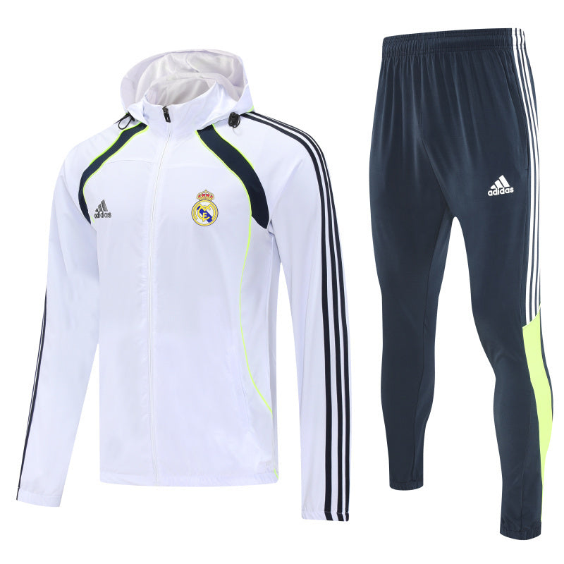 Real Madrid 2025/26 White Windbreaker suit