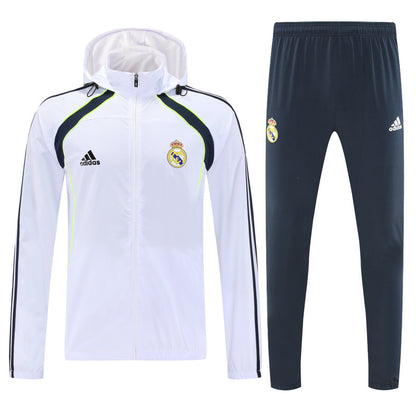 Real Madrid 2025/26 White Windbreaker suit