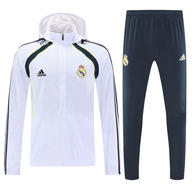 Real Madrid 2025/26 White Windbreaker suit