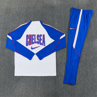 26-27 Season Chelsea White Color Football Sweater Set