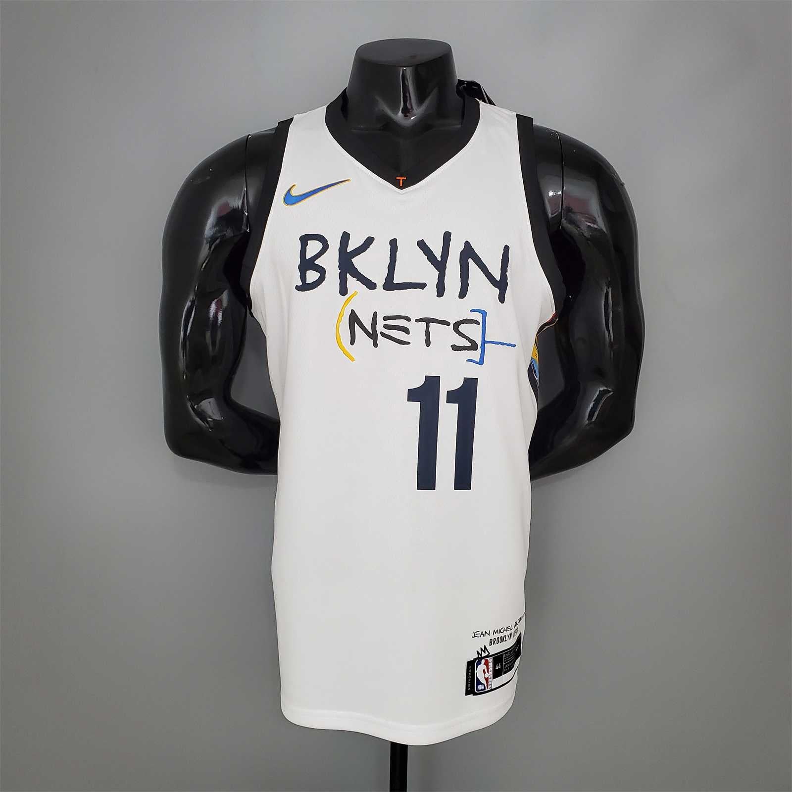 IRVING#11 Brooklyn Nets graffiti white