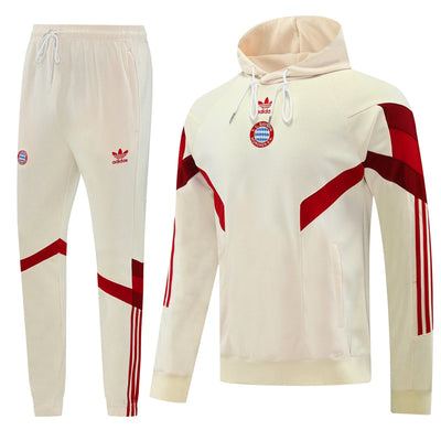24-25 Bayern light yellow hoodie suit
