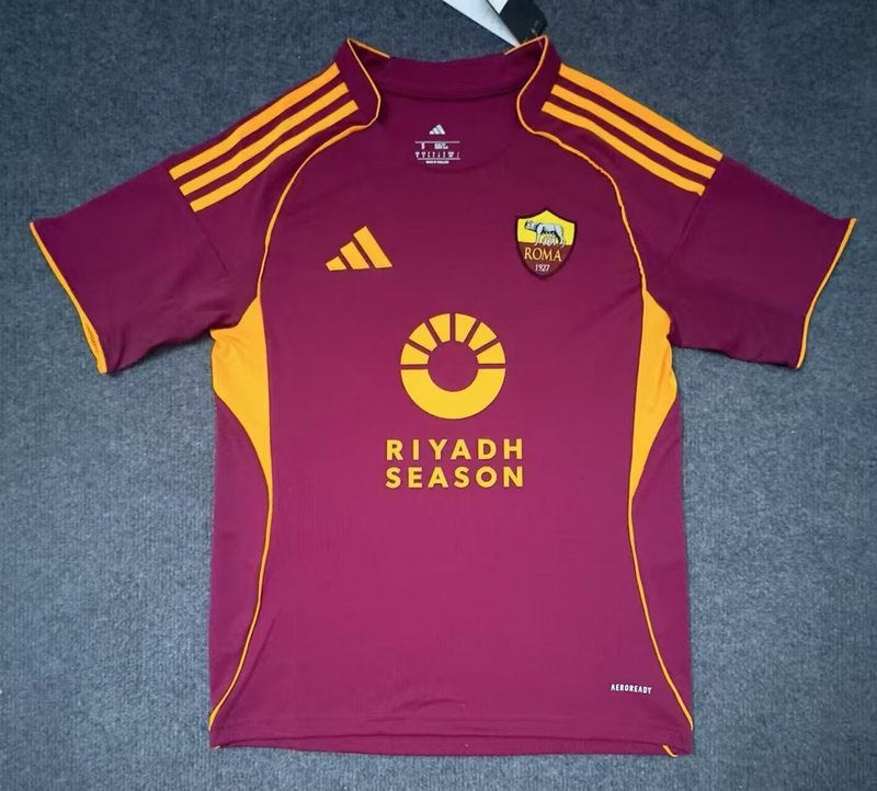 25-26 Roma home soccer jersey
