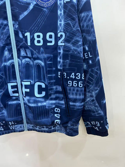 25-26 Everton blue reversible Windbreaker