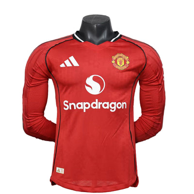25-26 MANCHESTER UNITED home long sleeve  jersey