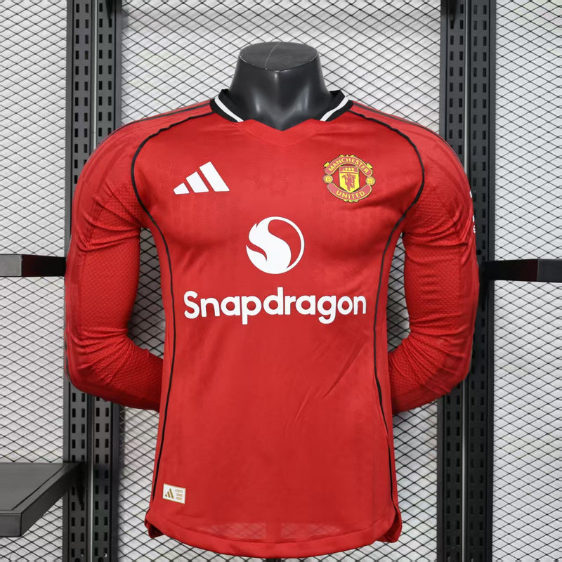 25-26 Manchester united home long sleeve jersey