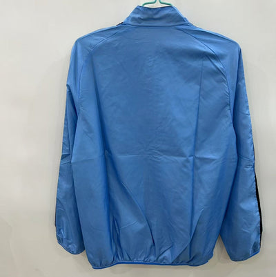 Italy Light Blue Print Windbreaker