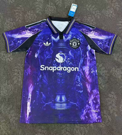 25-26 MANCHESTER UNITED Gold cup purple special jersey tm