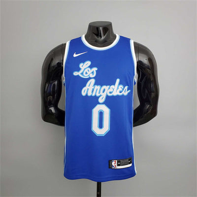 Lakers Westbrook#0 Latin Night (High Head) Blue