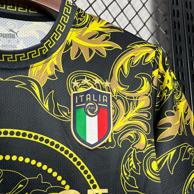 24-25 Italy versace yellow and black jersey
