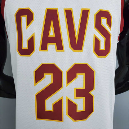 Cavaliers James #23 White