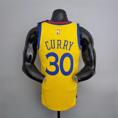 2018 Warriors#30 Chinese Dragon Robe Yellow
