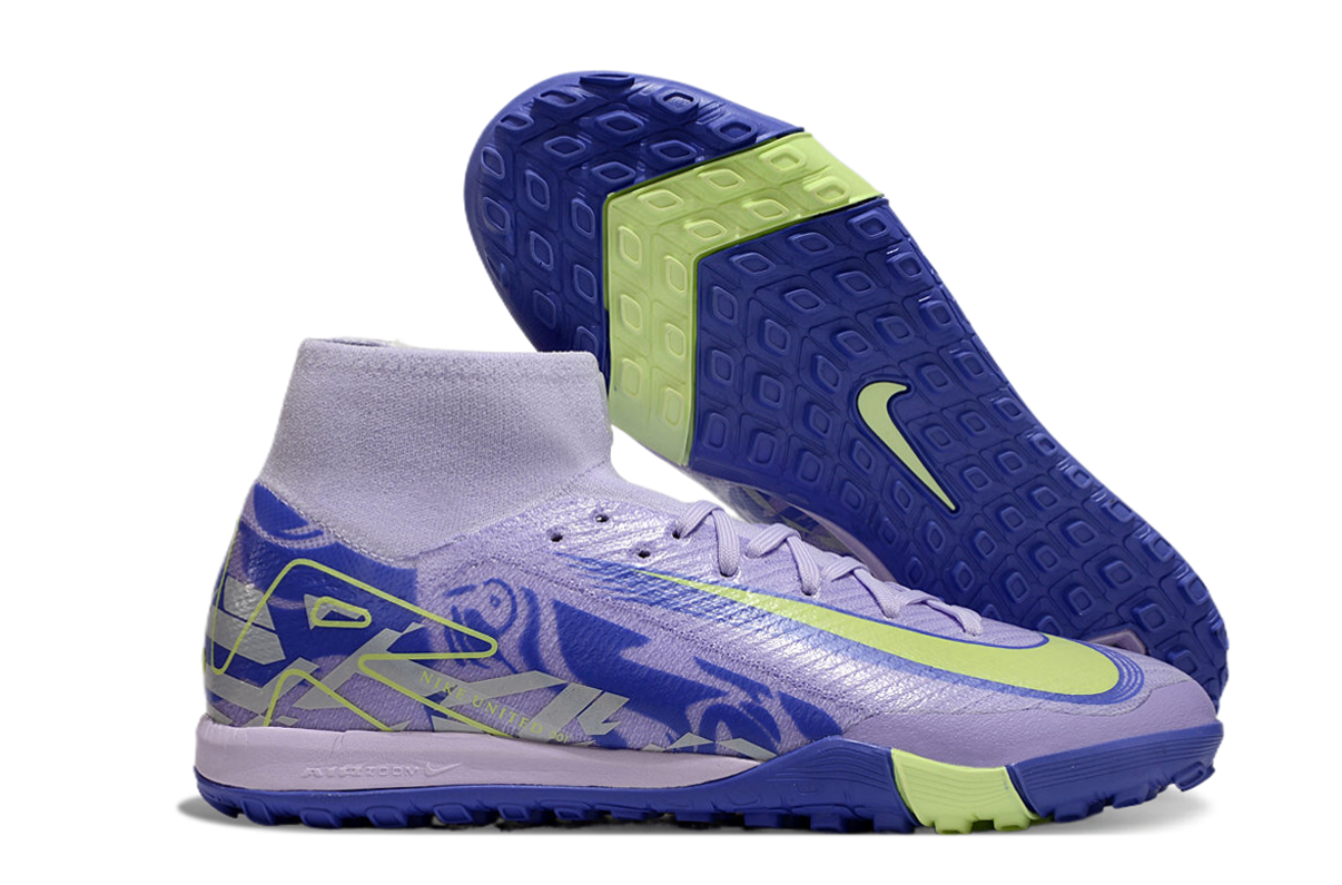 Nike Assassin Sixteenth Generation High Top Built-in Full Air Cushion Waterproof Knitted Straw Stud MD- INDOOR