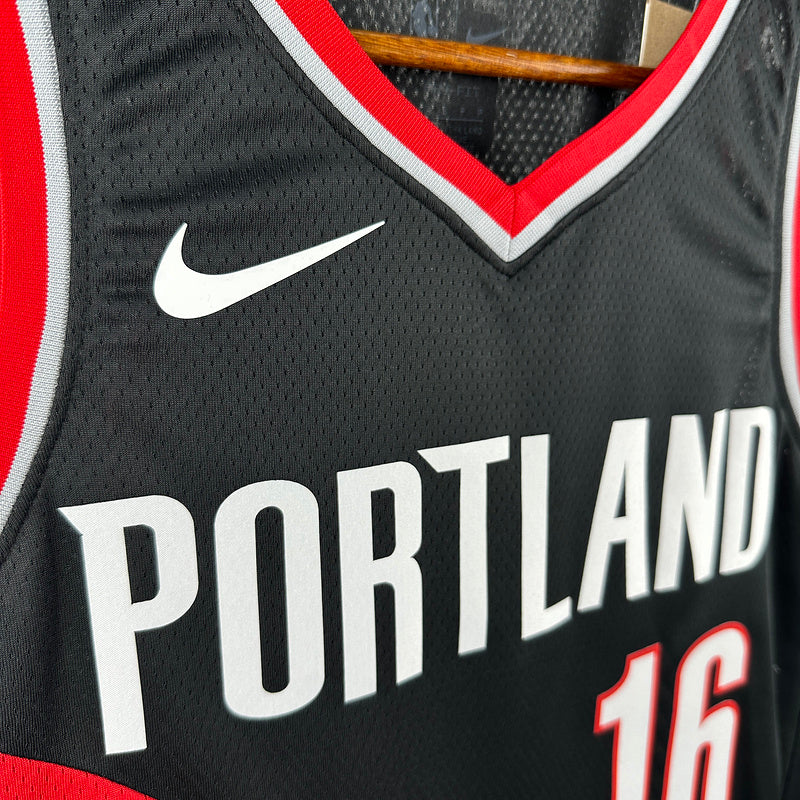 Portland Trail Blazers Black No. 16 YANG