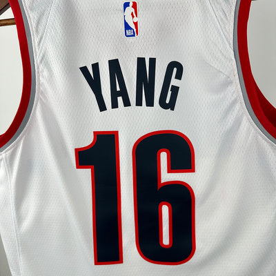 Portland Trail Blazers White No. 16 YANG