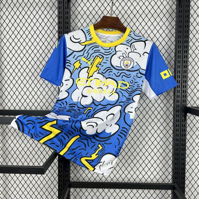 25-26 MANCHESTER CITY  Concept version blue and white Jersey