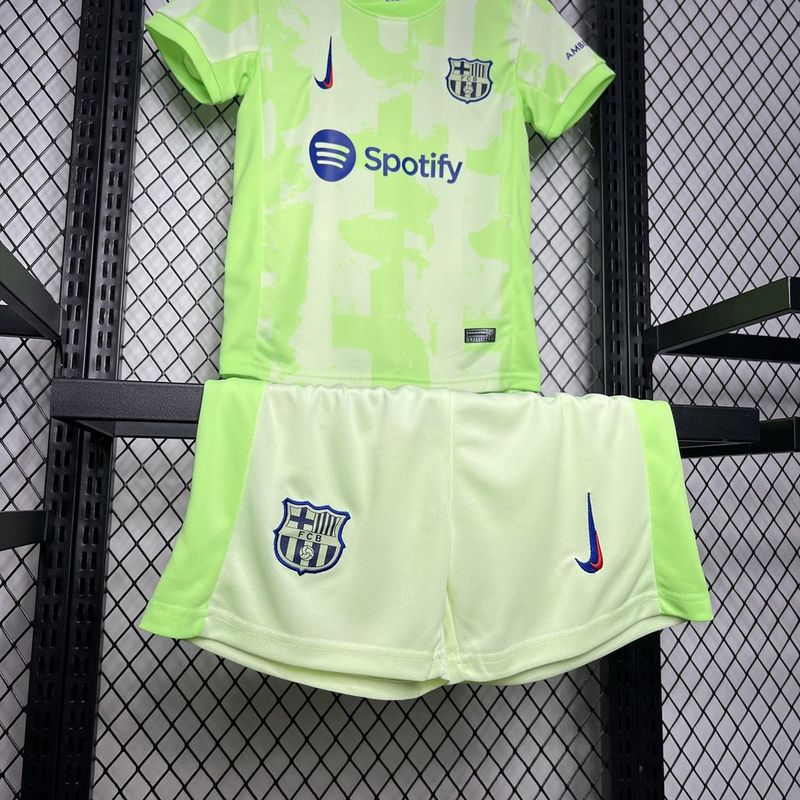 24-25 BARCELONA  third green kid kit