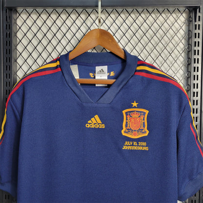 2010 Spain away blue shirt