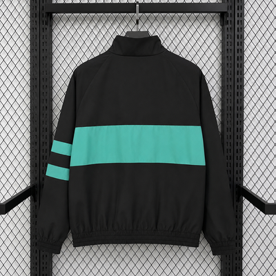Barcelona Black & Teal Track Jacket